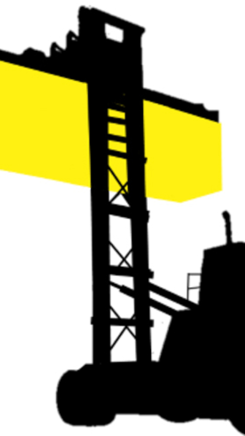 top loader container handler