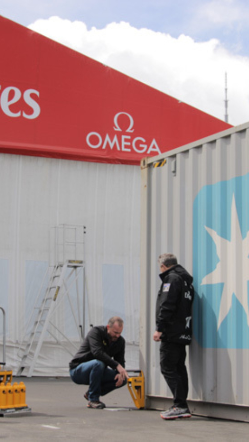 Emirates Team Nz Bison Container Weighing Image 3