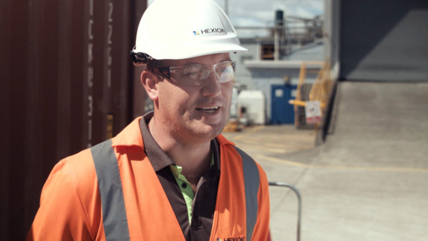 Bison Container Weighing Hexion Global Scales